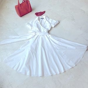 The JWS Collection White Midi Dress - nurse or Marilyn Monroe costume?!